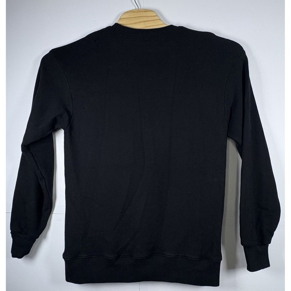 Gucci‎ Men's Sweatshirt Black Floral Logo Crewneck Black Cotton Sz "Lg" - Picture 2 of 9